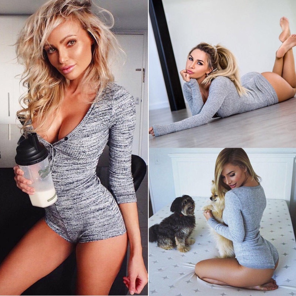 ✨Last One!✨Sleep Romper Jumpsuit Cheeky Bottom - Picture 4 of 8